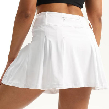 High Waist Pleated Gym Skorts
